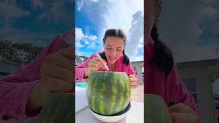 Raju made a fake watermelon for Champ😱😘short funny funnyvideo [upl. by Yerocaj]