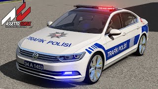 VOLKSWAGEN PASSAT TRAFİK POLİSİ LINK  ASSETTO CORSA [upl. by Affay786]