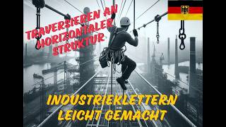 Industrieklettern Technik traversieren klettern horizontal auf deutsch [upl. by Tankoos]