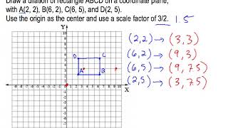 Dilations on the Coordinate Plane [upl. by Sheeree]