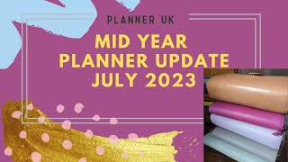 My Mid Year Planner Line Up Common Planner Kinbor academic diary  July 2023  PlannerUK [upl. by Fullerton]