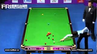 趙心童Zhao Xintong vs Matthew Stevens International Championship 2012 [upl. by Jem]