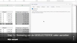 Cellen in een werkblad beveiligen  deel 1 [upl. by Rolyat347]