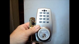 Installing an electronic keypad deadbolt [upl. by Deb]