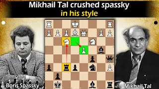 Mikhail Tal crushed spassky in his style  Spassky vs Tal 1973 [upl. by Johnath]