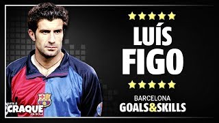 LUÍS FIGO ● Barcelona ● Goals amp Skills [upl. by Acirrej]