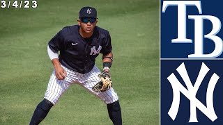 New York Yankees Spring Training Highlights vs Tampa Bay Rays  3423 [upl. by Yaniv]