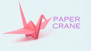 How to Make a Perfect Paper Crane  StepbyStep Origami Tutorial  paper crane flapping wings [upl. by Tarton]