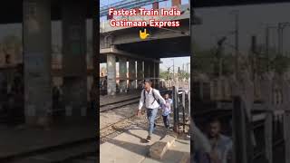 INDIAS Fastest TrainGatimaan Express155kmhrs [upl. by Gareri]