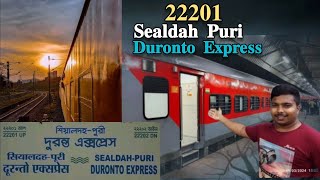 Sealdah  Puri Duronto Express 22201  Kolkata to Puri  Luxury Train Journey Vlog  ft SAMRAT DAS [upl. by Noseaj]