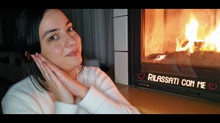 ASMR Rilassiamoci insieme al camino 🔥 coccole tongue clicking fire sounds [upl. by Elirpa]