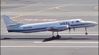 RARE Ameriflight Fairchild Swearingen Metroliner N240DH Takeoff from PDX [upl. by Eecyaj]