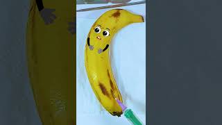 Worms in Banana Need Emergency Surgery jidoodle fruitsurgery foodsurgery [upl. by Siger]