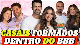 10 CASAIS FORMADOS DENTRO DO BBB QUE ESTÃO JUNTOS ATÉ HOJE IMPRESSIONANTE 😱 [upl. by Nsaj616]