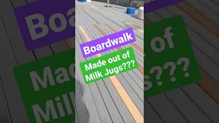 A Boardwalk made from Milk Jugs youtubeshorts myrtlebeach boardwalk recycle trivia [upl. by Nettirb726]