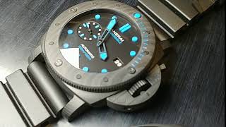 Officine Panerai Submersible Carbotech PAM01616 [upl. by Adlemy279]