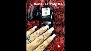 HOW TO Venalisa Poly Gel Complete Review amp Tutorial Using Dual Forms MUST SEE [upl. by Ylram199]