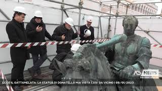 ECCO IL GATTAMELATA LA STATUA DI DONATELLO MAI VISTA COSI DA VICINO  09012023 [upl. by Reseta229]