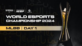 🔴 MLBB  GROUP STAGE  IESF WORLD ESPORTS CHAMPIONSHIP 2024  DAY 1 [upl. by Ididn]