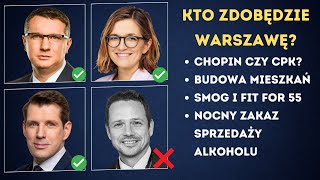 Debata Biejat Wipler Bocheński Trzaskowski Kto będzie prezydentem Warszawy [upl. by Georgianne]