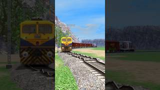 DIESEL TRAINS RUNNING ON BUMPY RAILROAD TRACKS train [upl. by Cesaria]