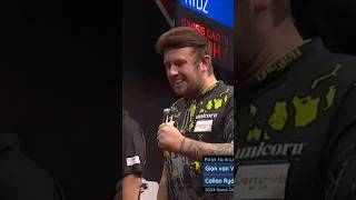 🤩 Callan Rydz battles through 🎯Darts Basel European Tour Dart [upl. by Lindi]