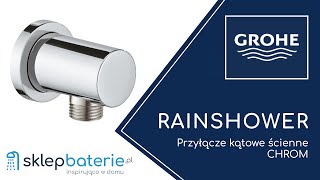 RAINSHOWER Przyłącze kątowe ścienne Chrom GROHE 27057000  SklepBateriepl [upl. by Lavery205]