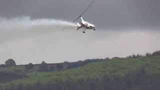 Peter Davies in his Calidus Gyrocopter at Welshpool Airshow 2015 [upl. by Benedick]