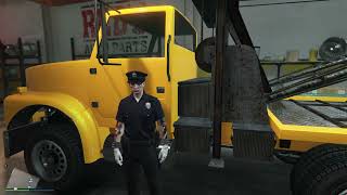 GTA V Salvage Yard Tow Truck Services Benefactor Schafter [upl. by Cristi300]