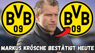 BvB Eilmeldung Alle überrascht Markus Krösche bestätigt dass er beim BvB ist BvBNeuigkeiten [upl. by Llerdna]