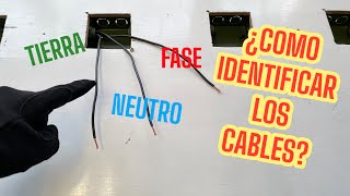 Como identificar los cables de Fase Neutro y Tierra Física [upl. by Irrok]