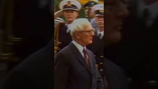 Das Wachbataillon der Bundeswehr empfängt Erich Honecker 1987 in Bonn bundeswehr ddr brd history [upl. by Nodaj719]