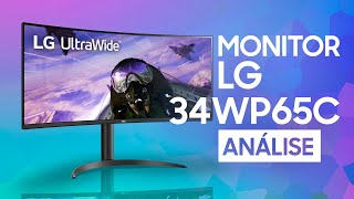 MELHOR ULTRAWIDE 34quot   LG 34WP65C  2K 160HZ 99 SRGB  VALE A PENA [upl. by Richara]