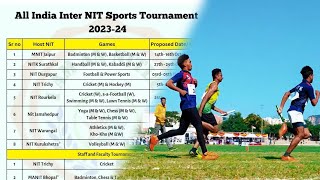 InterNit Sports Meet 20232024  Full Schedule of Internit Sports Tournament [upl. by Okomot]