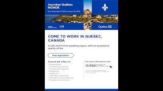 Journées Québec MONDE 2022  English [upl. by Reeta839]