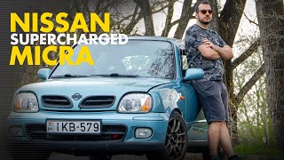 Nissan Micra K11  Zajos Kricket Supercharger Kit  Rotrex C15 [upl. by Esiahc]