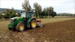 John Deere 6110 RC  Sementeira de erva 2016  Braga Portugal [upl. by Elyn]