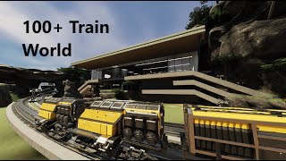 OVER 100 TRAINS Satisfactory pt1 [upl. by Aram248]