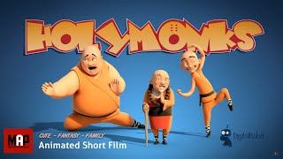 Funny CGI 3d Animated Short Film  HOLY MONKS  Family Animation Cartoon for Kids by Digital Rebel [upl. by Lizabeth]