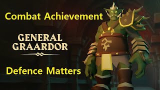 OSRS Bandos  Defence Matters Combat Achievement [upl. by Ryon562]