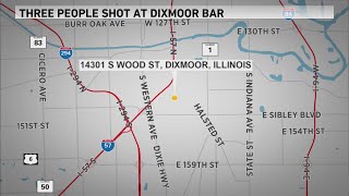 Shooting at bar in Dixmoor leaves 3 injured [upl. by Kristofer]