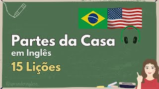 Partes da Casa em Inglês [upl. by Eisinger]