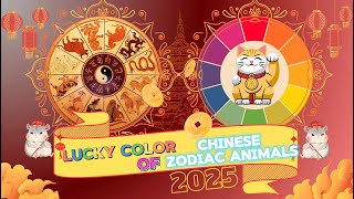 Lucky Color Of Each Chinese Animal Zodiac In The Year 2025 🎨 [upl. by Linetta324]