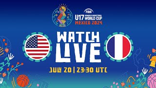 SEMIFINALS  USA v France  Full Basketball Game  FIBA U17 Womens Basketball World Cup 2024 [upl. by Virge660]