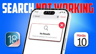 How to Fix Calendar Search Not Working on iPhone After iOS 18 Update [upl. by Aniram]