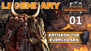 Total War Warhammer 3  Archaon the Everchosen  Legendary Immortal Empires Campaign Episode 1 [upl. by Imre]