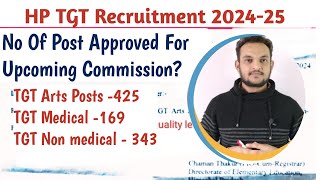 HP TGT Arts Medical Non medical COMMISSION Recruitment 202425  HP TGT Teacher Approved Posts [upl. by Galang]