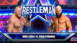 Braun Strowman Vs Brock Lesnar  WWE  WWE2K23  Game Play  MjB [upl. by Ainos]