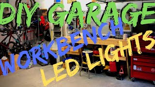 Custom Garage Workbench  Super Bright LED Lighting  Garage Upgrades [upl. by Odragde424]