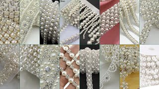 Pearls laces Dresses Designing Detail and making ideas [upl. by Asiek]